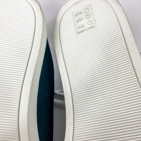 Zadig and Voltaire Tricolor Studded Leather and Suede Jungle Clous Sneakers Size - Picture 9 of 12